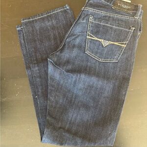 GUESS Men's Dark Blue Slim Straight Jeans